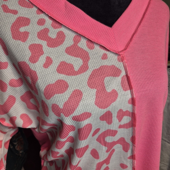 HEIMISH USA Pink Leopard Blouse - Picture 5 of 6